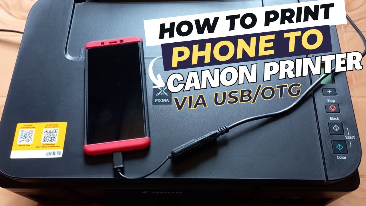 Print from an Android Phone to Canon Printer via USB