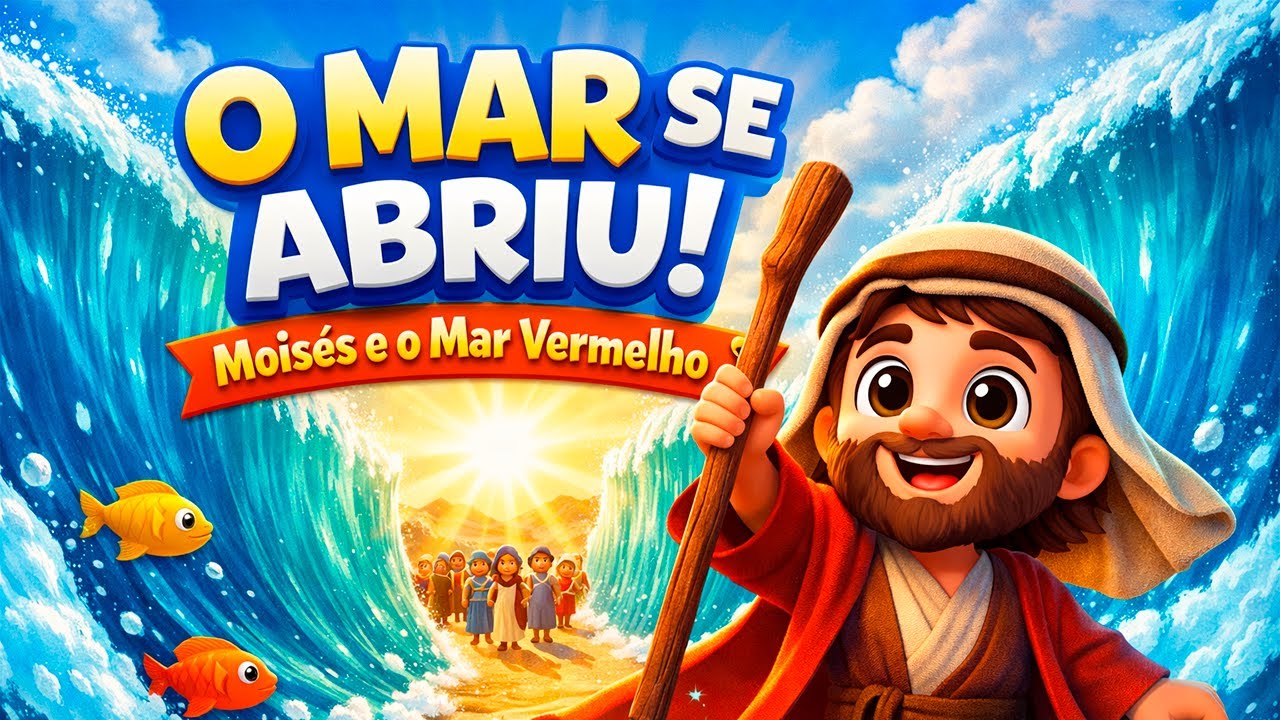 Moisés Abre o Mar Vermelho 🌊 | História Bíblica Cantada para Crianças
