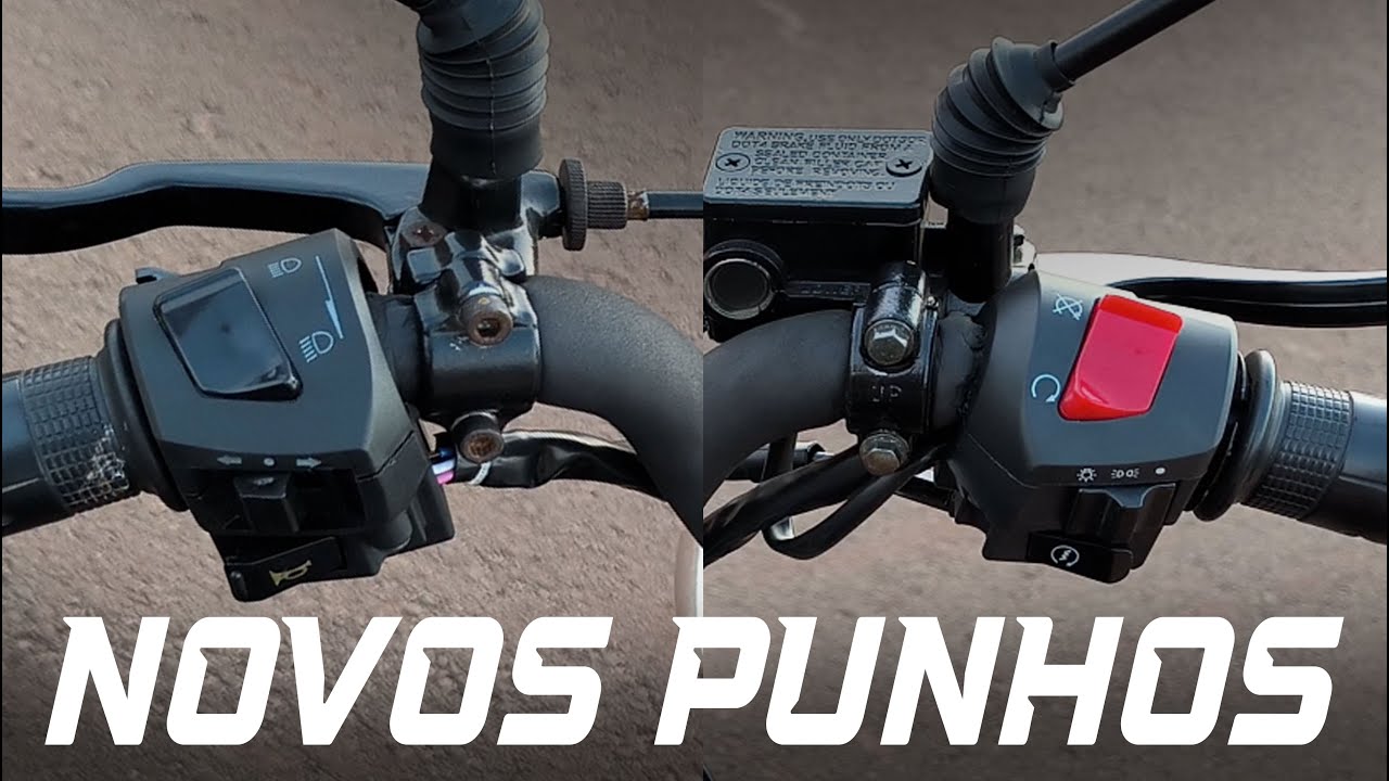 Troquei os punhos da Intruder 125!