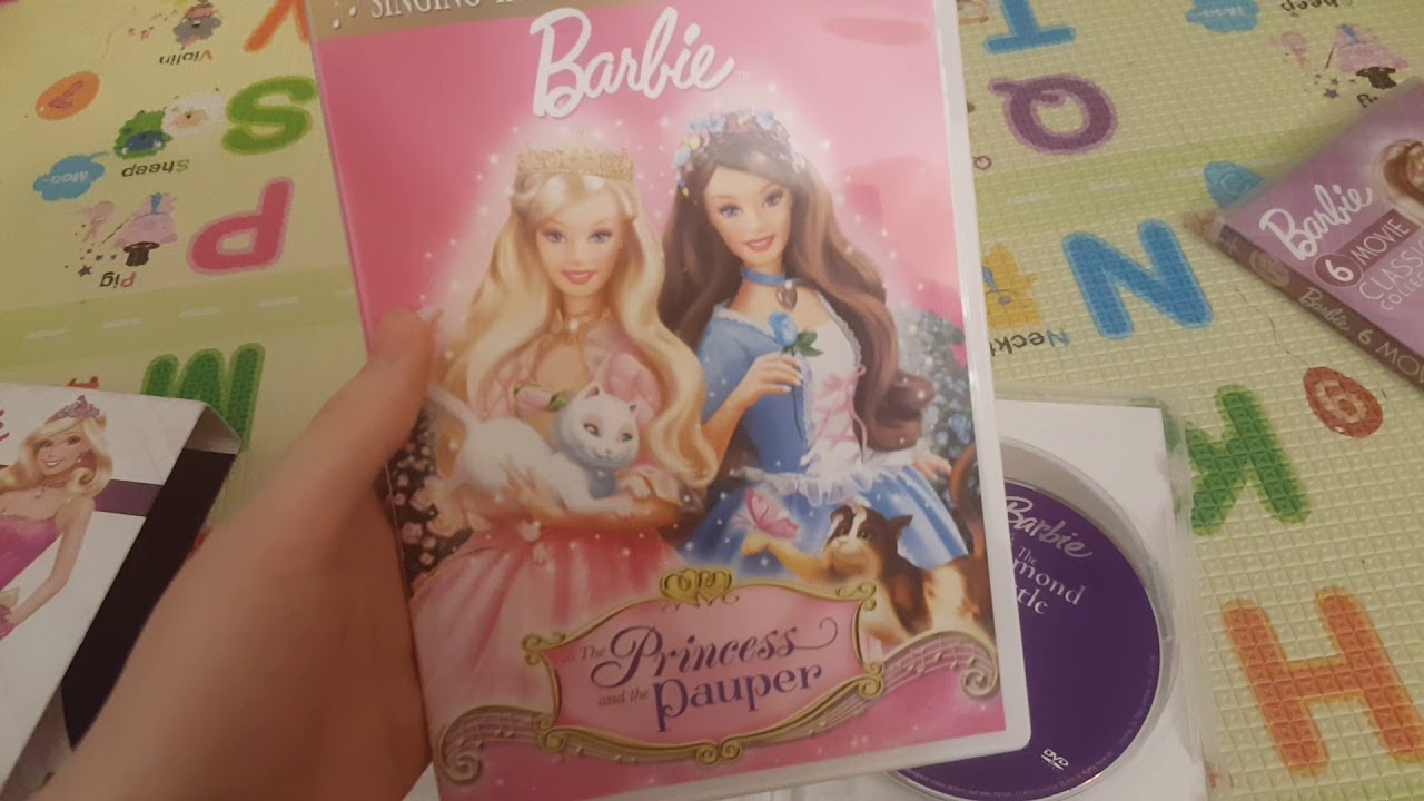Barbie 10 movie and Trolls 2 movie collection DVDs Unboxing