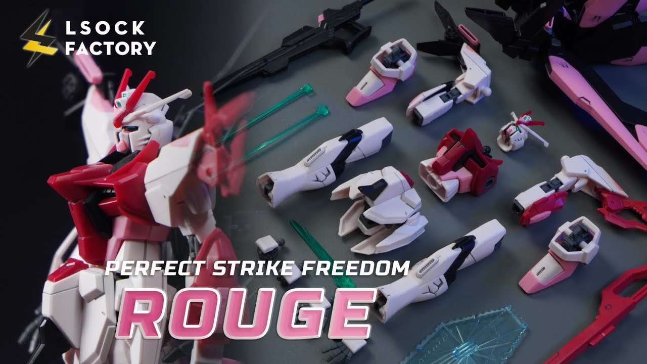 [ASMR] Perfect Strike Freedom Rouge HG 1/144 | BANDAI | BEAT BUILD | 4k