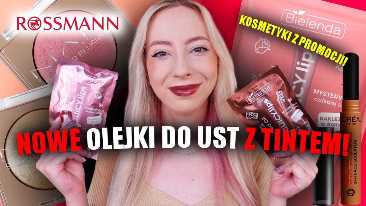 NOWE OLEJKI DO UST OD BIELENDY! | TEST KOSMETYKÓW Z PROMOCJI W ROSSMANNIE| RÓŻE ALA RARE BEAUTY!