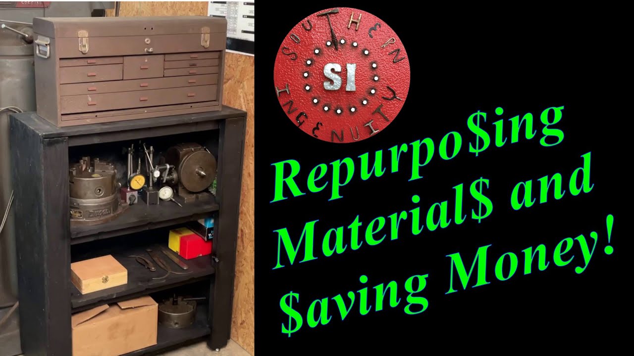 DIY Storage Shelf for the Shop Using Repurposed Materials