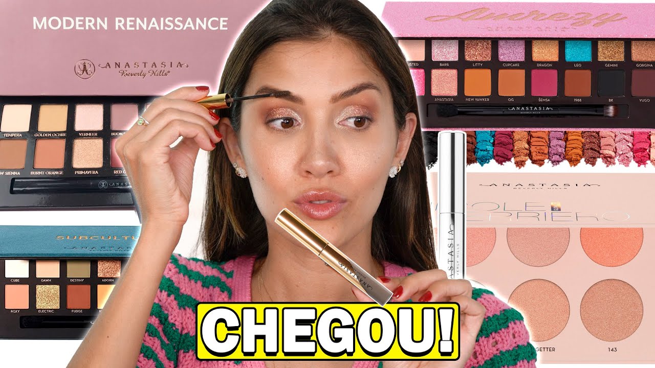 TESTEI as MAKES da ANASTASIA BEVERLY HIILS BRASIL | MELHORES PALETAS de sombras , ILUMINADORES