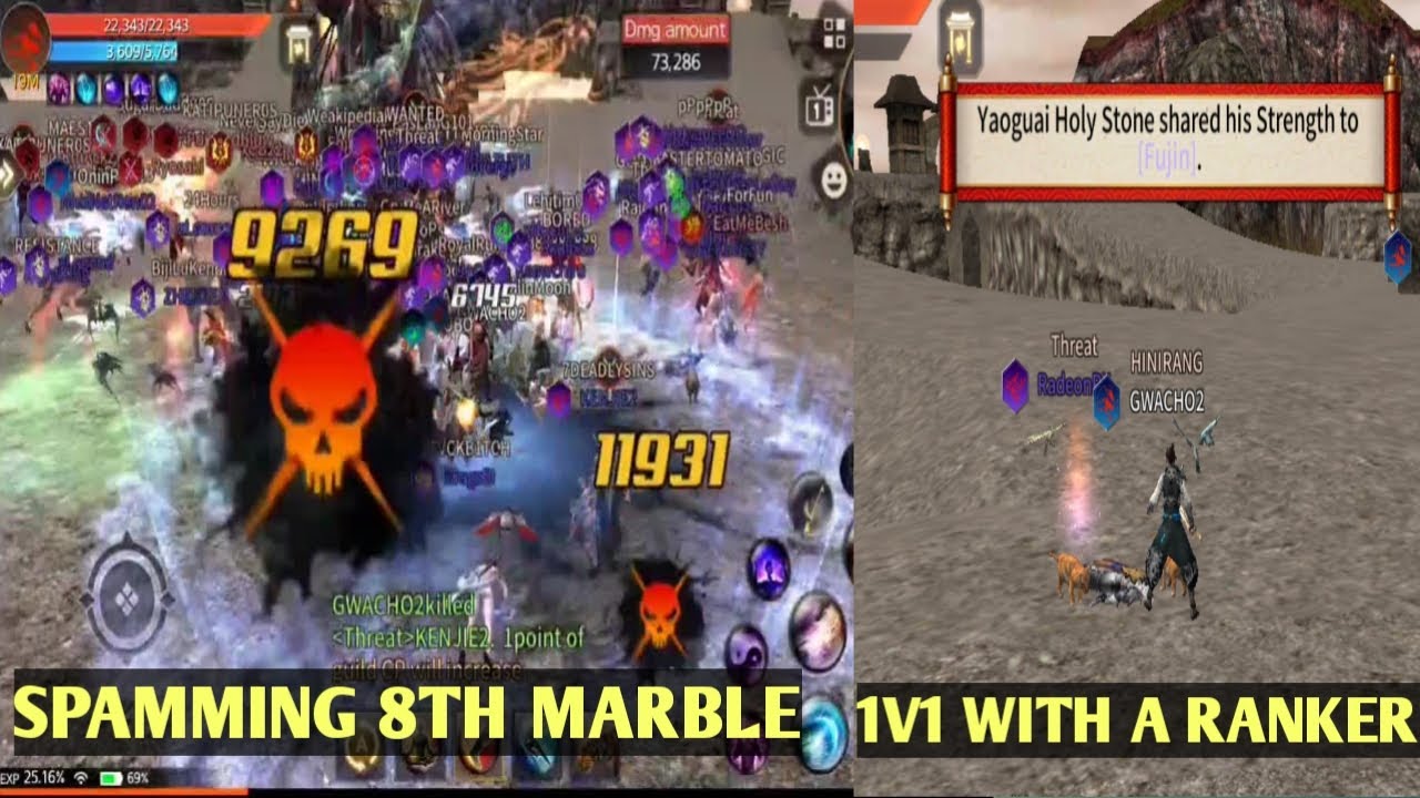 TWELVESKYM - 8th MARBLE + 1V1 WITH A RANKER / SERVER1 ASIA/ GWACHO #twelveskym #12sky2 #tsm