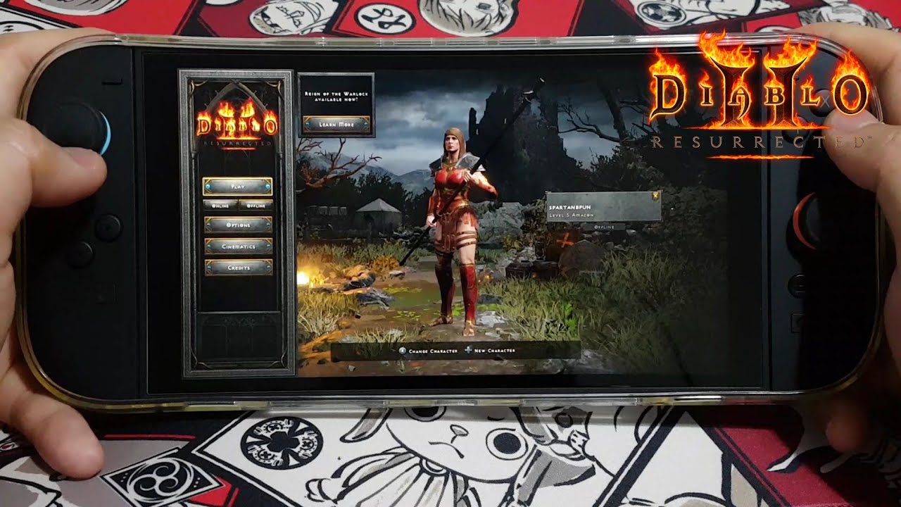 Diablo 2: Resurrected Handheld Boost Mode Gameplay on Nintendo Switch 2