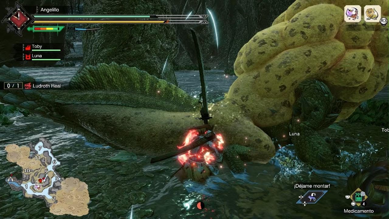 Monster Hunter Rise Caza Ludroth Real