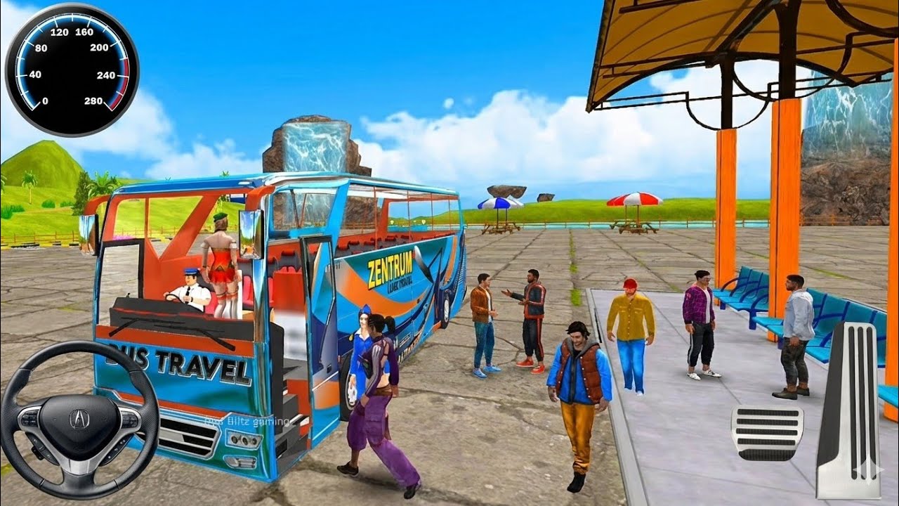 New Bus simulator game 3d - real bus game bus driving - heavy drive android gameplay 2026