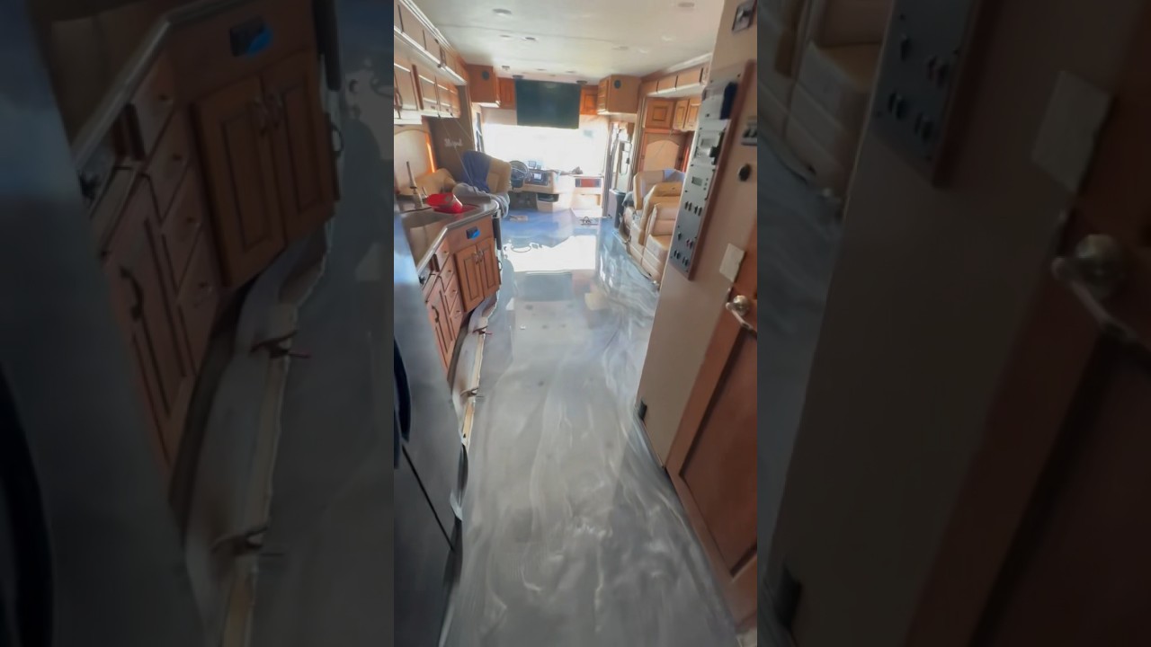 Epoxy Floors in an RV?! 🤯 Would you do this to your RV?👀