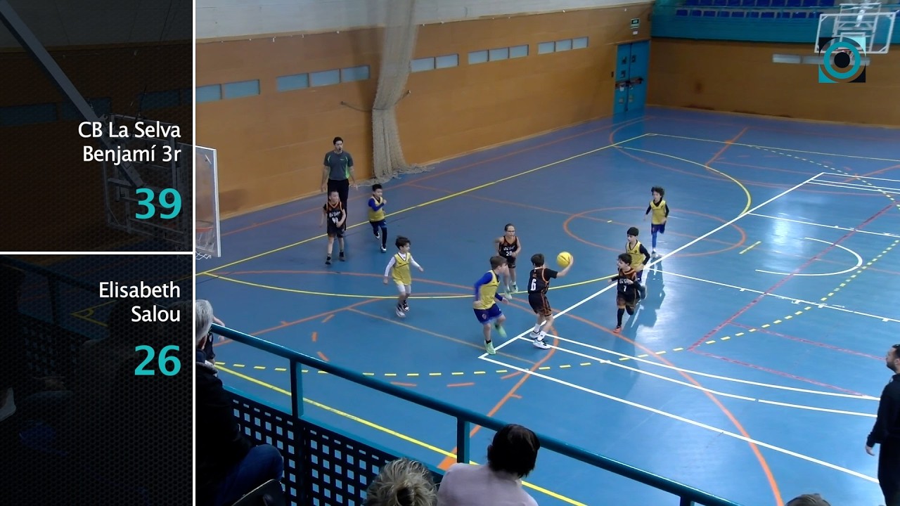 Victòria del Benjamí 3r del Club Bàsquet la Selva davant l'Elisabeth Salou per 39 a 26