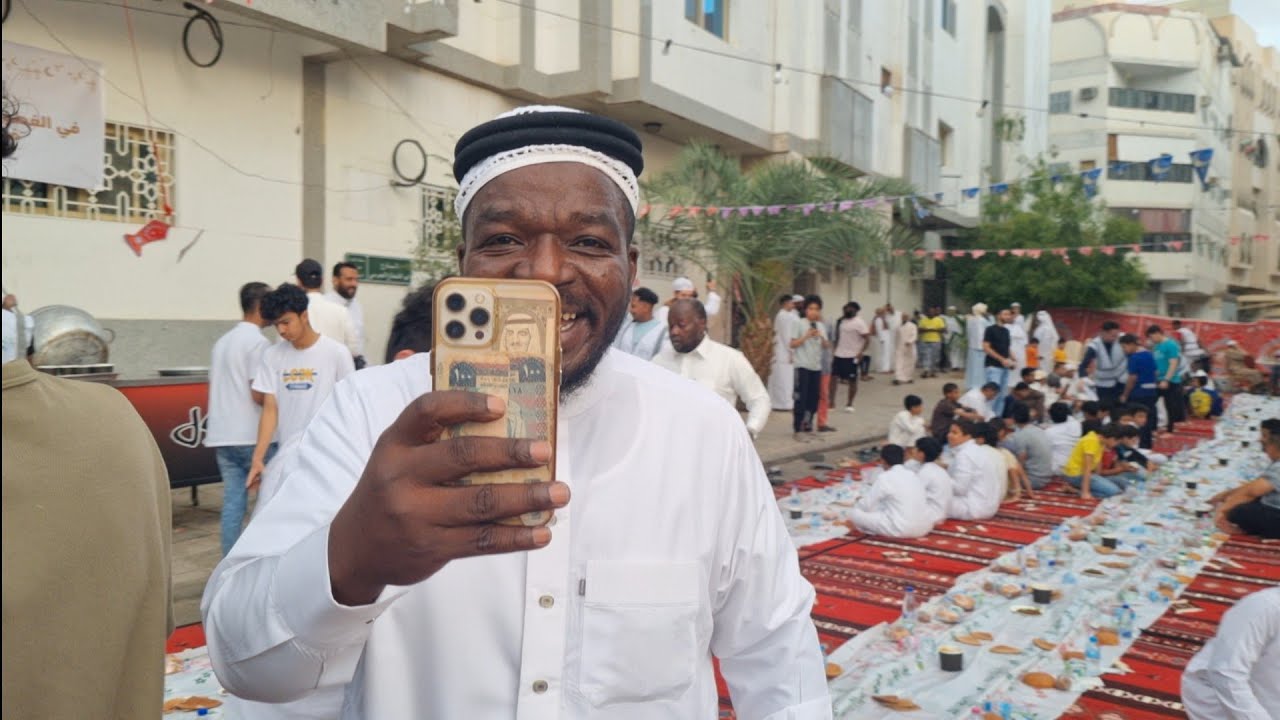 الإفطار الجماعي في حي البحر🌙أجواء شهر رمضان المبارك🌙بالمدينة المنورة🇸🇦