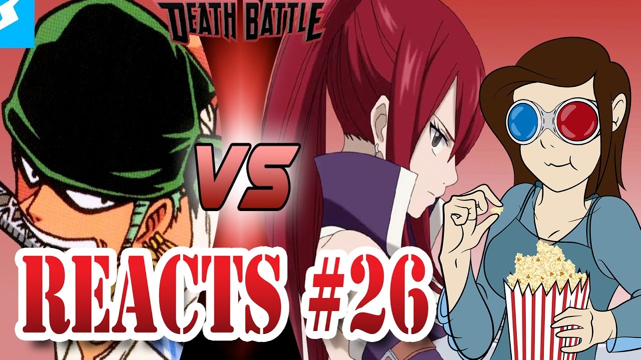 Gutslove REACTS #26 DeathBattle: Zoro Vs Erza