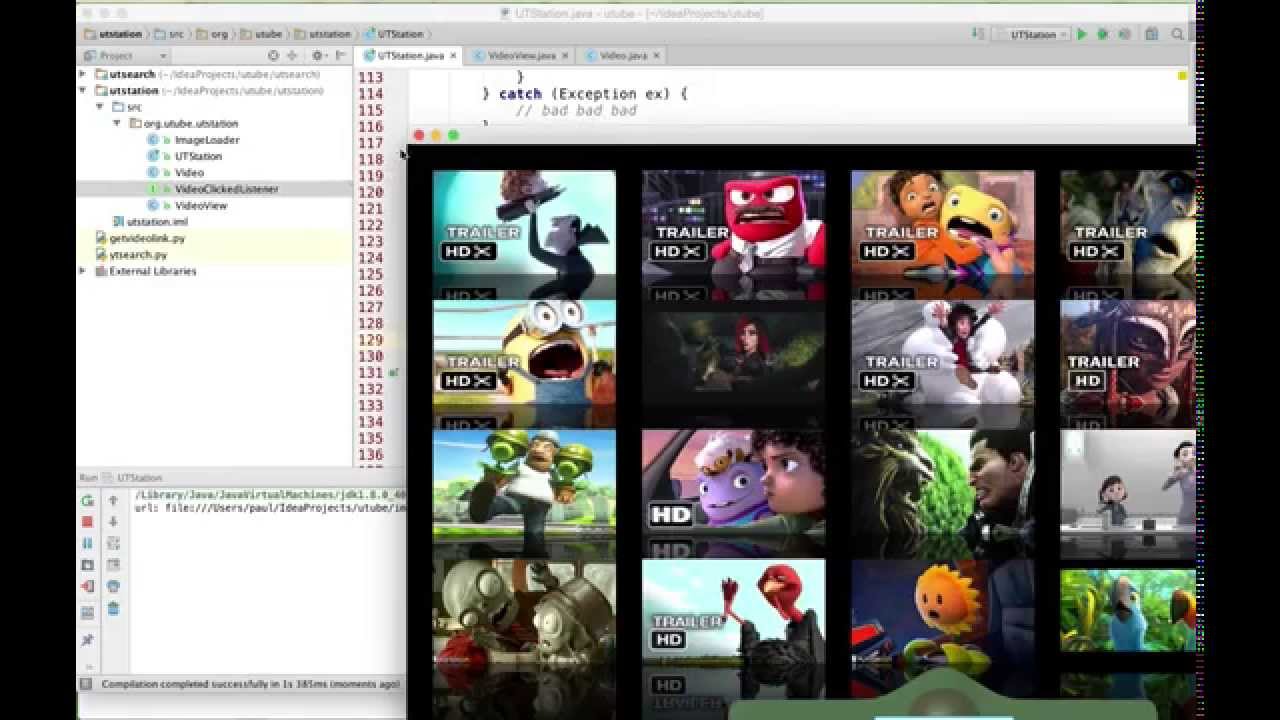 How to make youtube video player with Java 8