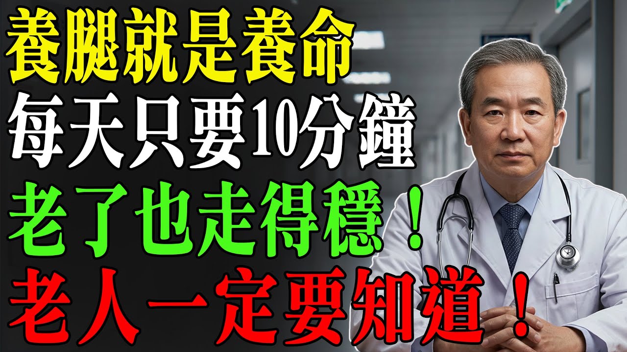 壽命長短，看腿就知道？揭秘7大「養腿真相」！堅持每天10分鐘，腿腳有力不生病，活得比誰都長！