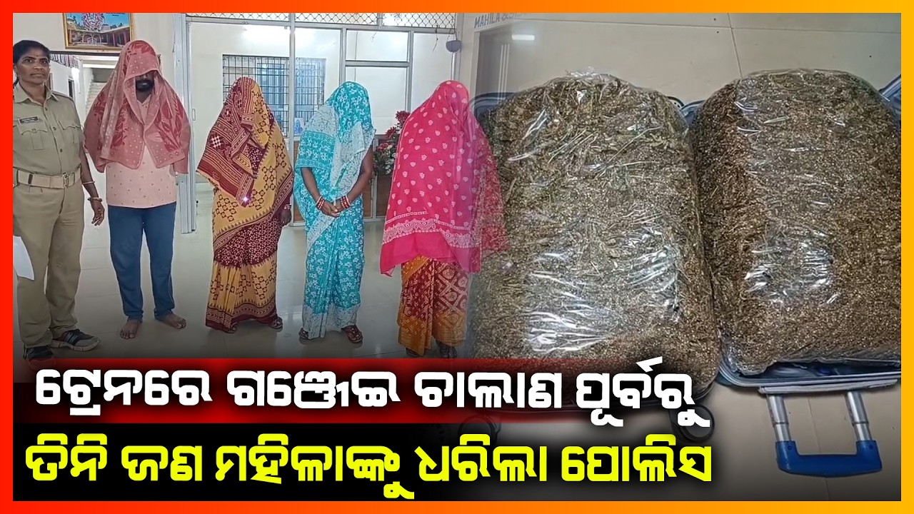 ଟ୍ରେନରେ ଗଞ୍ଜେଇ ଚାଲାଣ ପୂର୍ବରୁ ତିନି ଜଣ ମହିଳାଙ୍କୁ ଧରିଲା ପୋଲିସ || BHADRAK NEWS