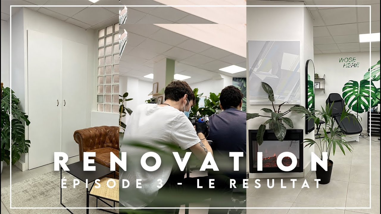 AVANT/APRES - Rénovation d'un salon de TATOUAGE à PARIS 3/3