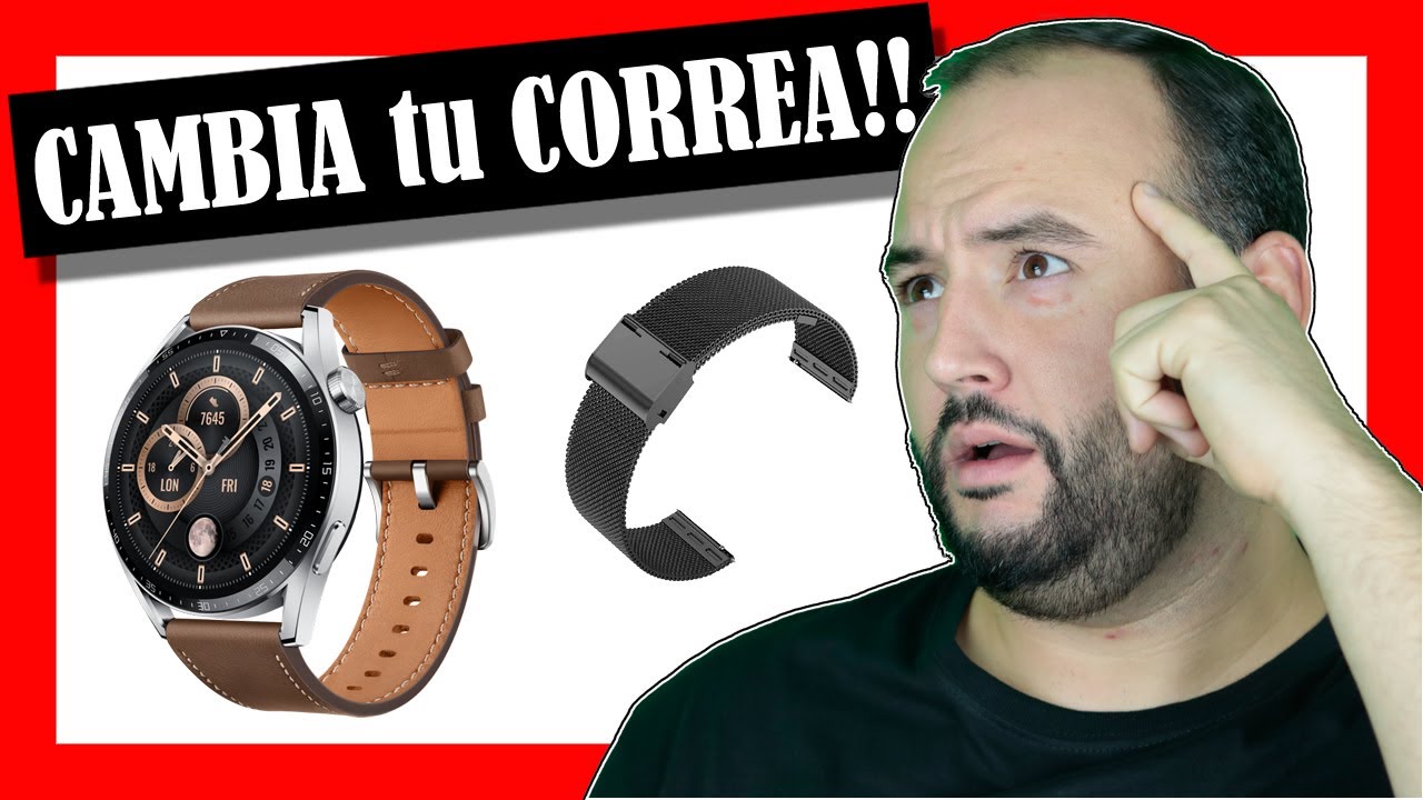 ⭐Cómo CAMBIAR la CORREA de tu Smartwatch ⌚ Enganche ESTÁNDAR para la MAYORÍA de Relojes Inteligentes