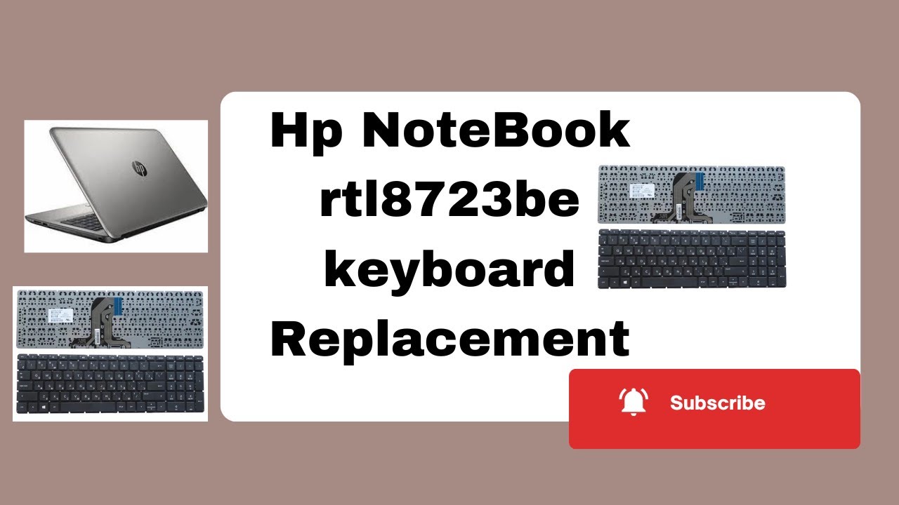 How to Hp notebook rtl8723be laptop keyboard replacement