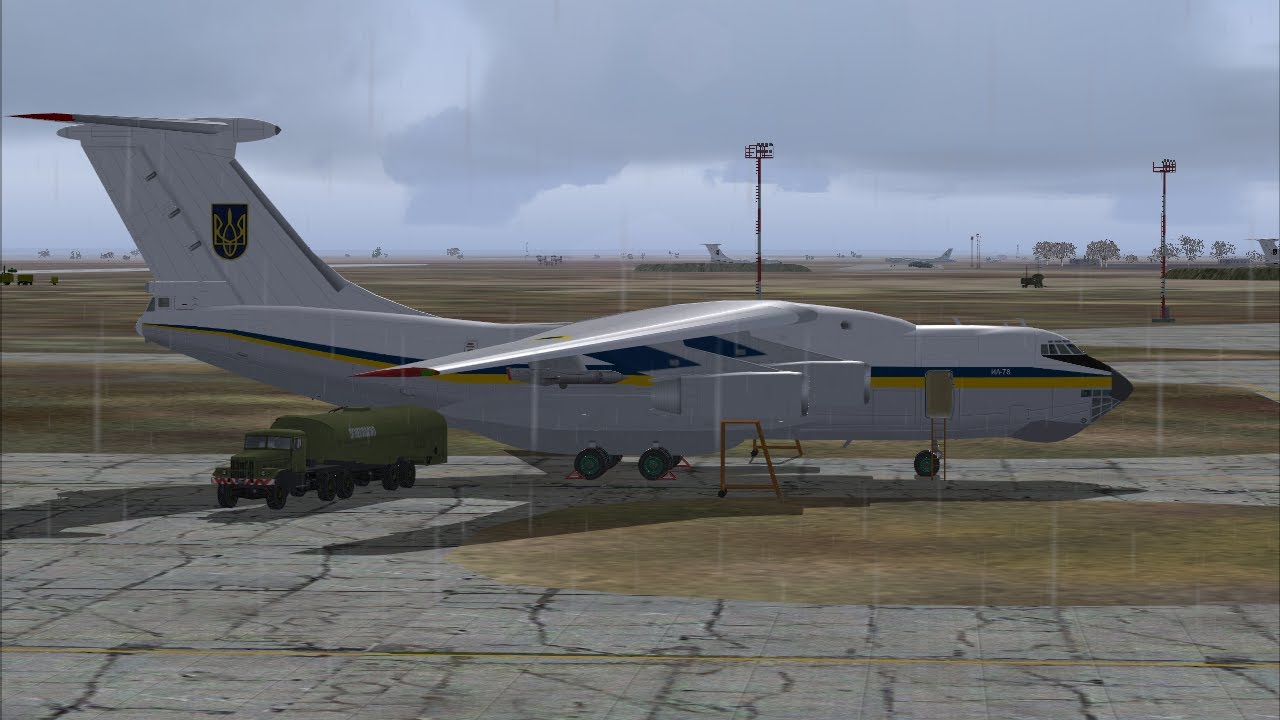 FS2004 - Il-78 landing