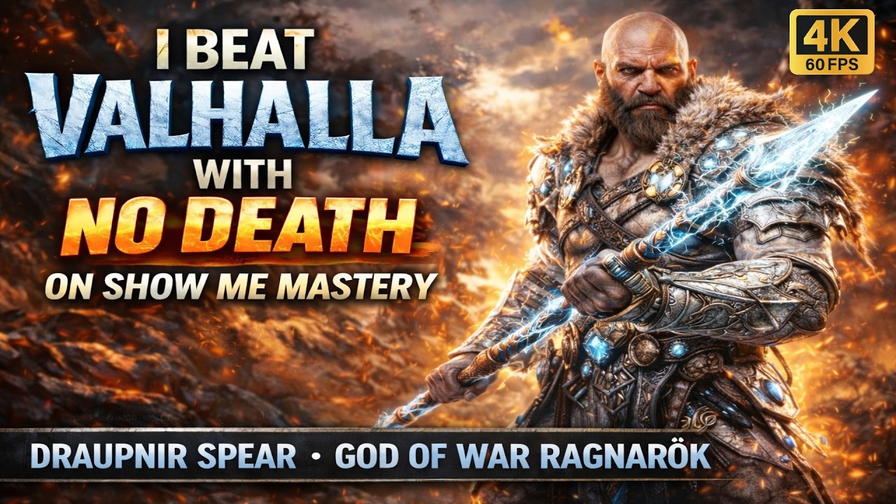 I Beat Valhalla With NO DEATH on Show Me Mastery | Draupnir Spear | God of War Ragnarök