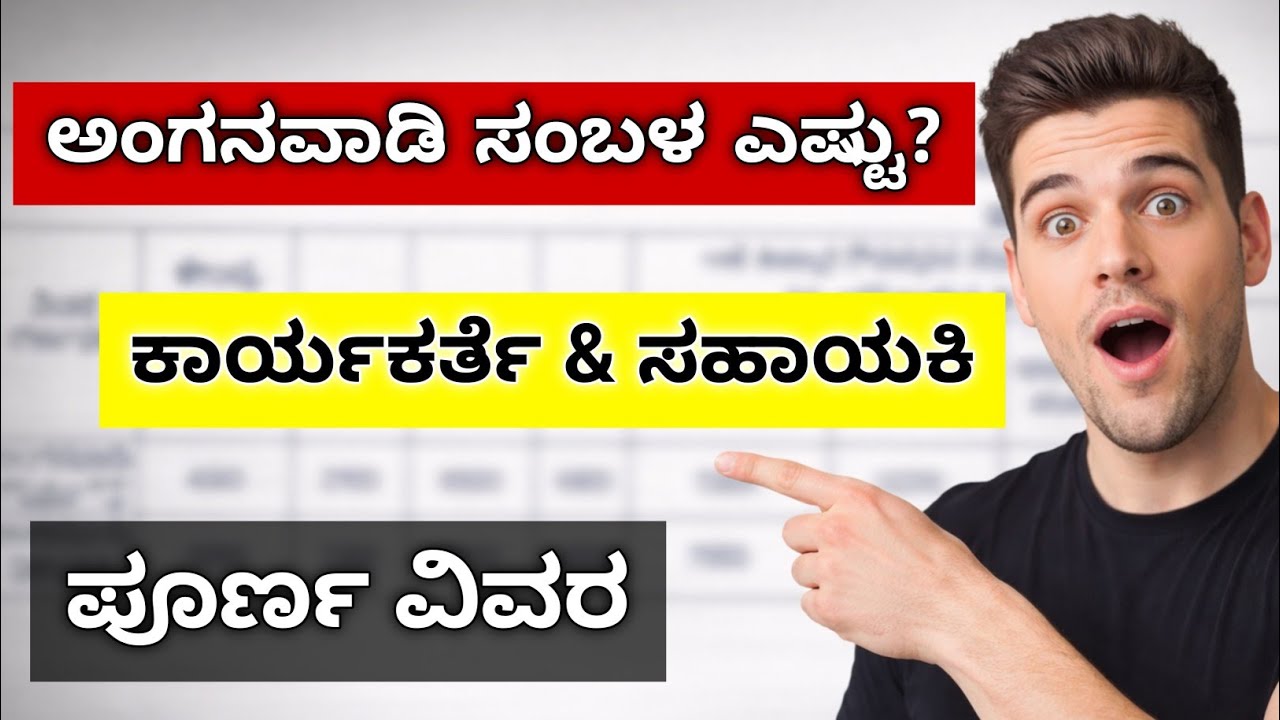 Anganwadi Salary 2026 Kannada | ICDS ಕಾರ್ಯಕರ್ತೆ ಸಹಾಯಕಿ ಸಂಬಳ ಎಷ್ಟು?