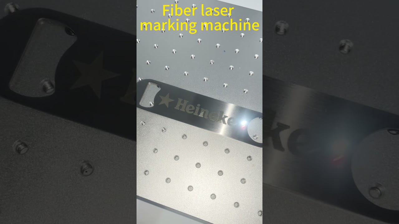 Fiber laser marking machine ，customizable logo laser engraved stainless steel