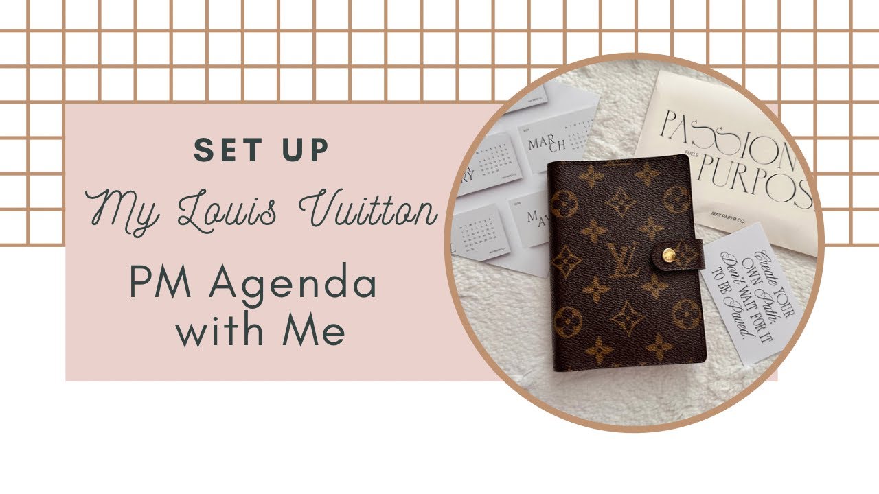 Set Up My Louis Vuitton PM Agenda With Me