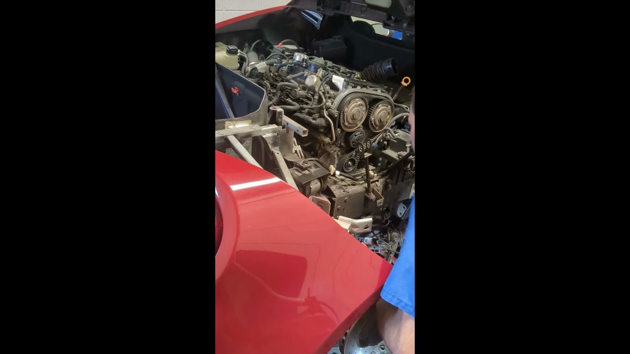 ALFA ROMEO  4C  Timing Belt Replacement (side panel removal)