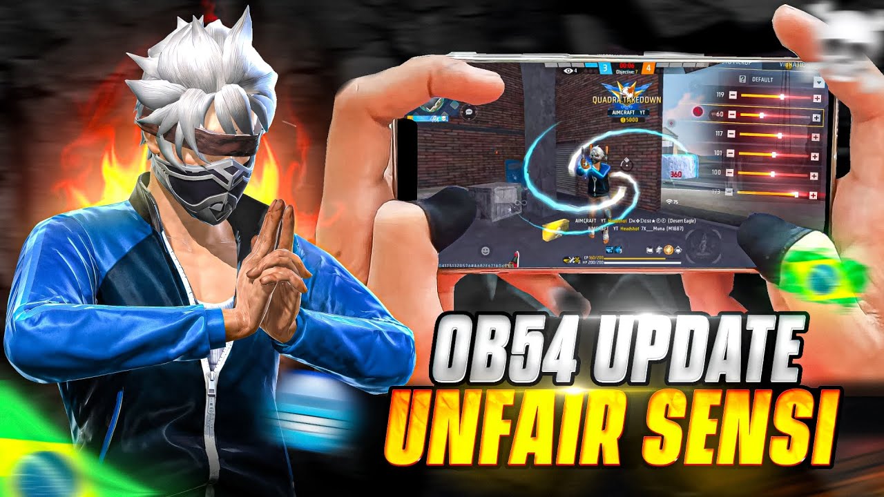 OB 54 UPDATE 🇧🇷 MAKE YOUR OWN UNFAIR SENSITIVITY🗿| BEST SENSITIVITY SETTINGS IN FREE FIRE🔥