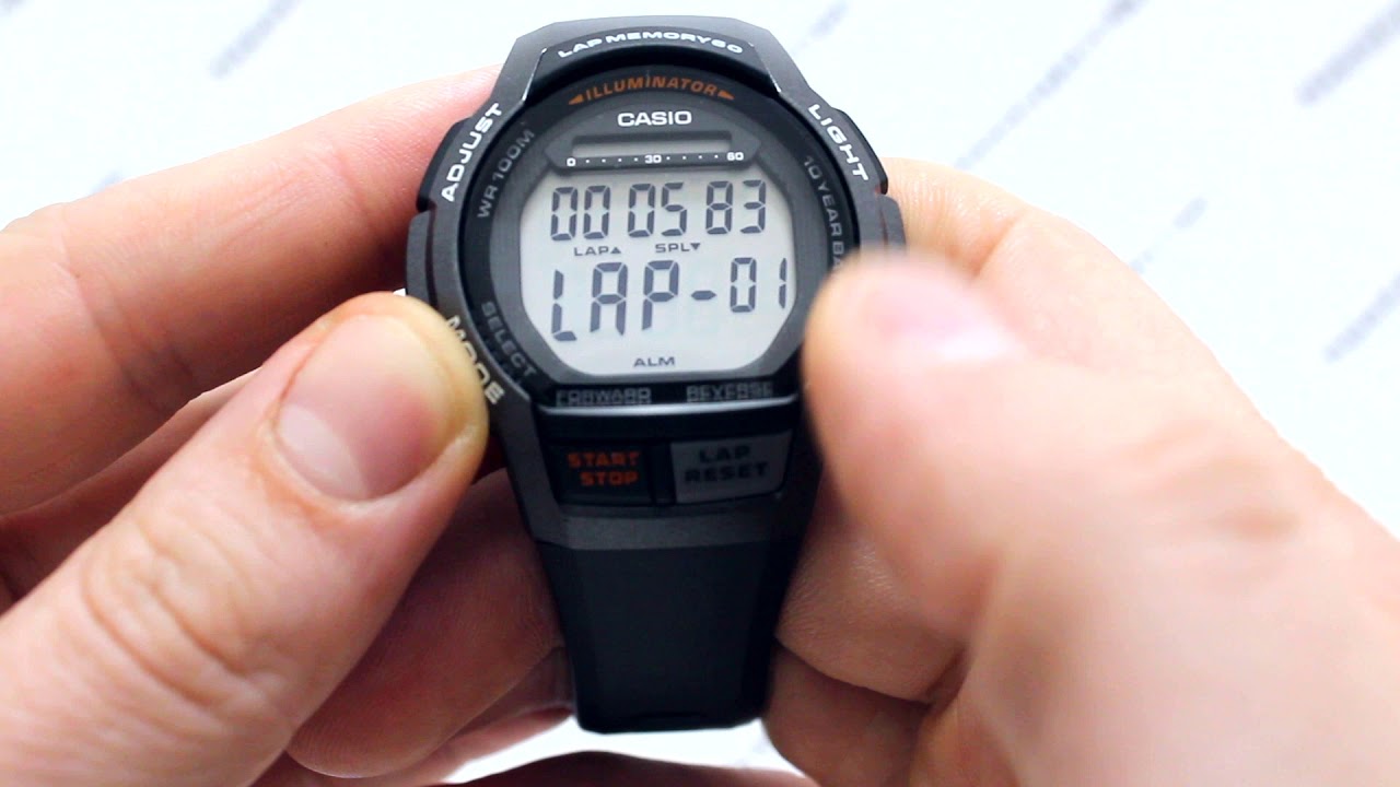 Часы Casio Illuminator WS-1000H-1A - Инструкция, как настроить от PresidentWatches.Ru