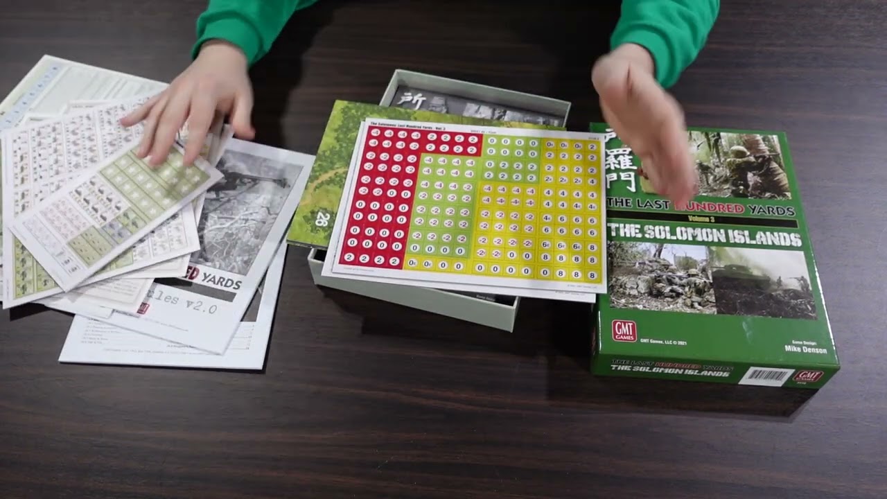 Unboxing: Last Hundred Yards Vol. 3 The Solomon Islands from GMT Games - The Players' Aid