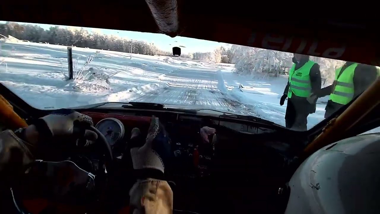 In Car Camera: Sabelix: Kajaanin Talvirälläkkä 7.2 2026, Vuolijoki