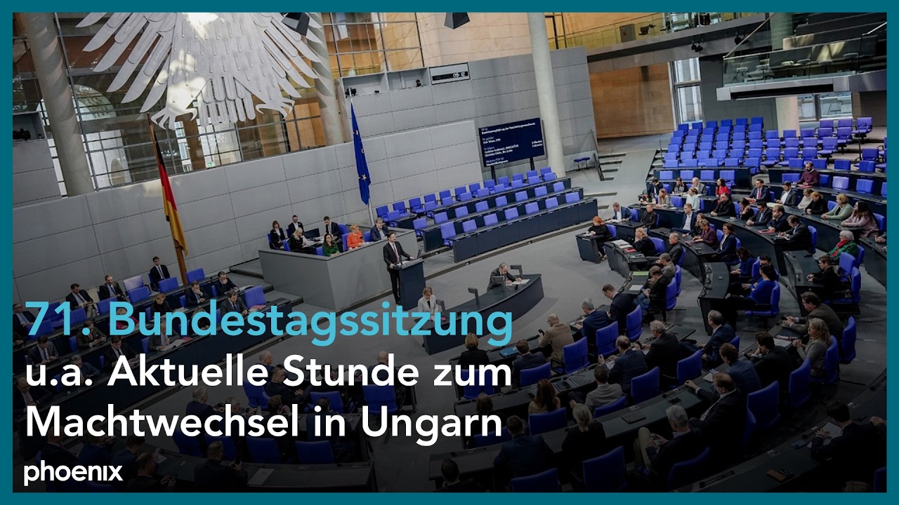 Bundestag LIVE | Teil II: u.a. Akt. Stunde zum Machtwechsel in Ungarn | 16.04.26