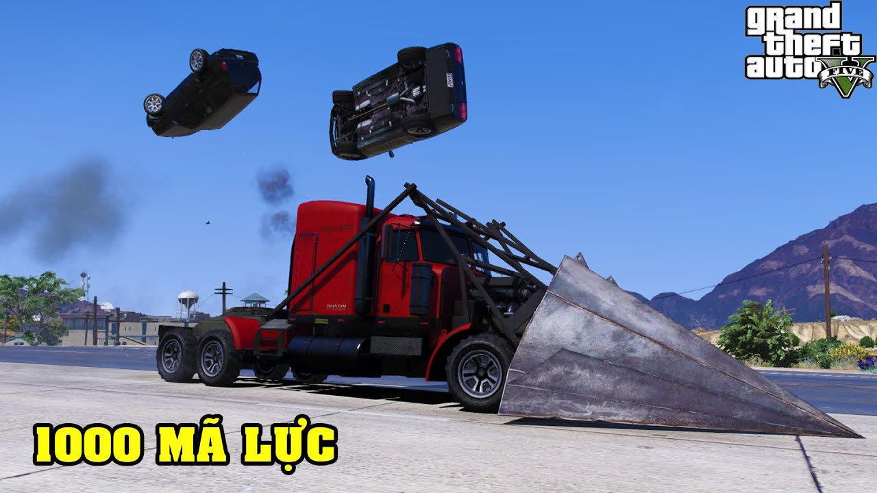 GTA 5 Xe Container Mũi Nhọn Độ Lên 1000 Mã Lực Chạy Ngược Chiều Húc Xe Ôtô Gây Tai Nạn Liên Hoàn
