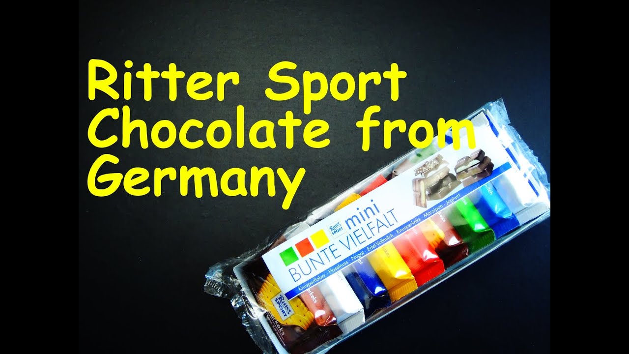 Ritter Sport Chocolate Schokolade Candy bar from Germany - SaCE