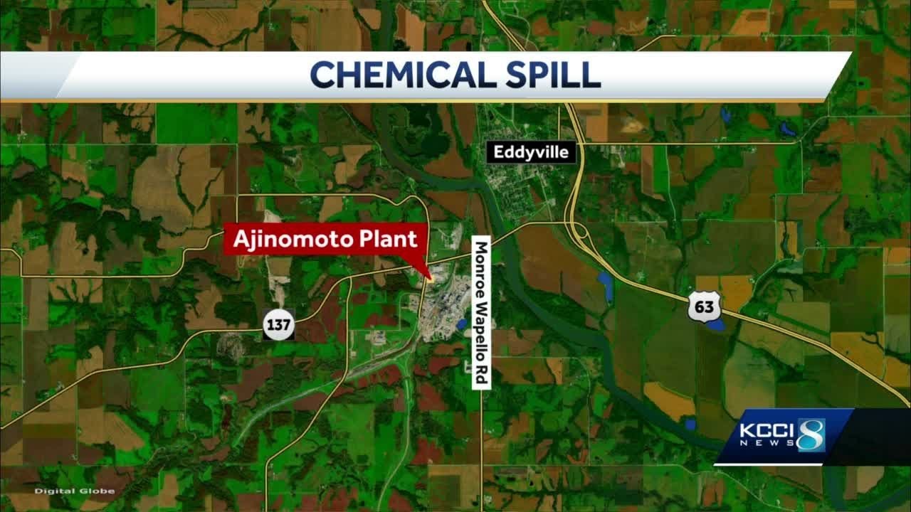 Chemical spill reported at Ajinomoto Plant