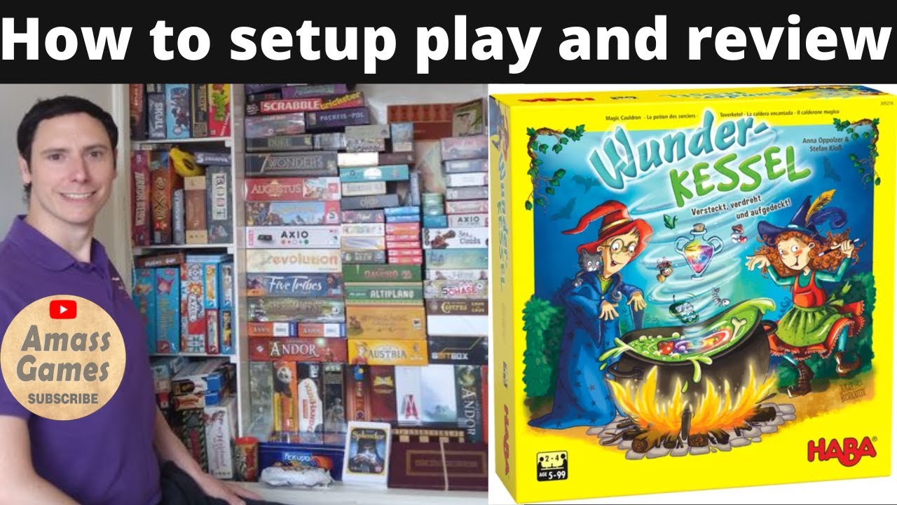 How to play Wunderkessel Magic Cauldron children's Haba board game AmassGames 