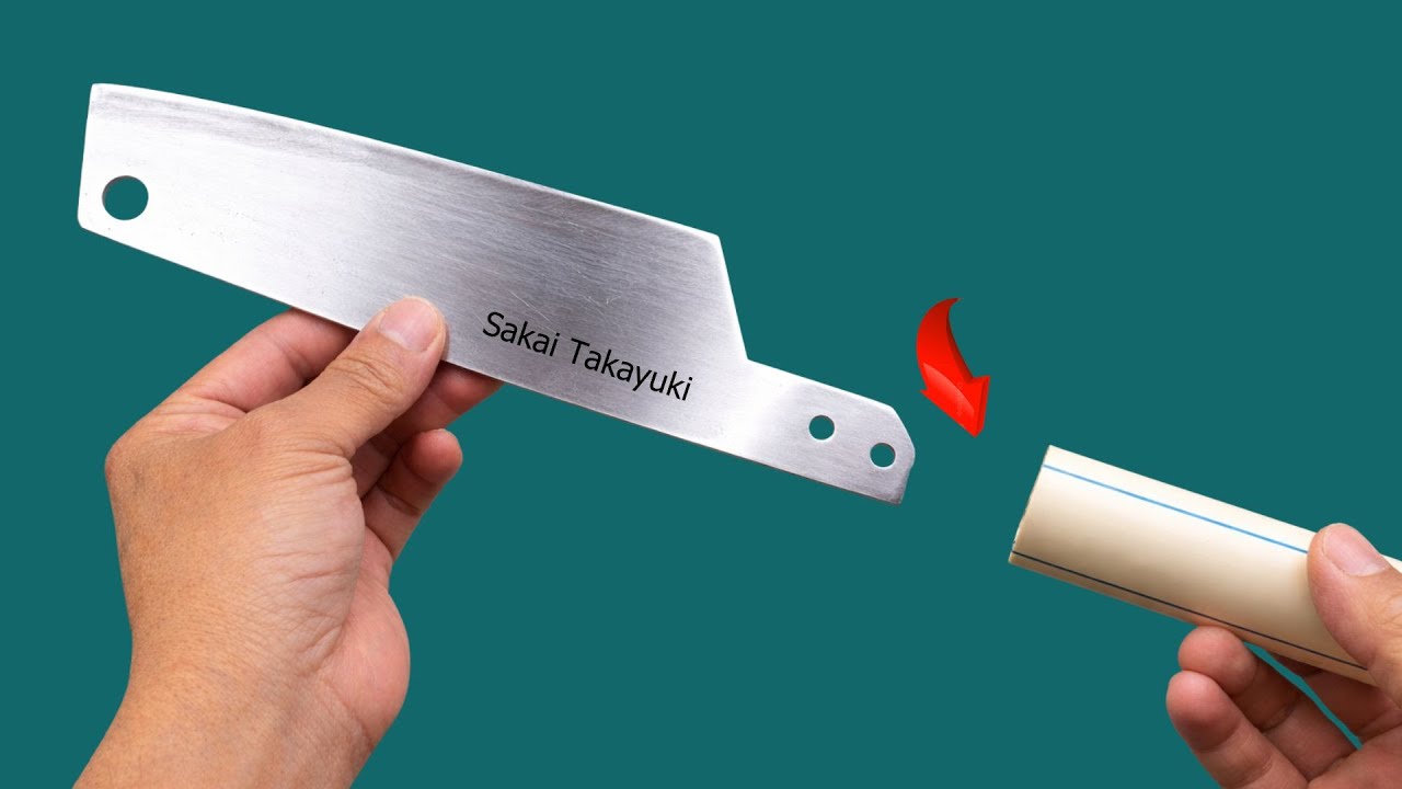 Don't throw away old PVC pipes; turn them into high-quality knife handles! DIY idea.diy ideas