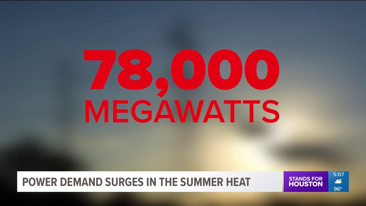 Power demand surges in the summer heat