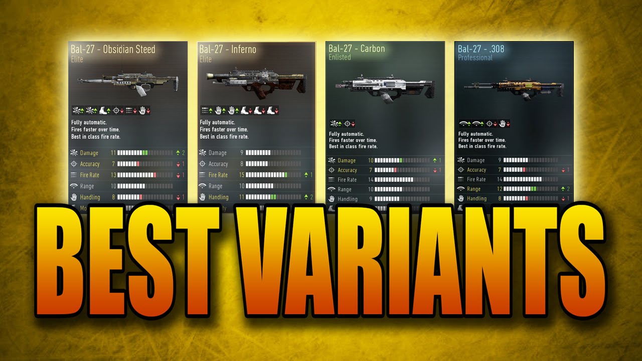 Best Weapon Variants in Advanced Warfare: Bal-27 (Obsidian Steed, Inferno, more!)