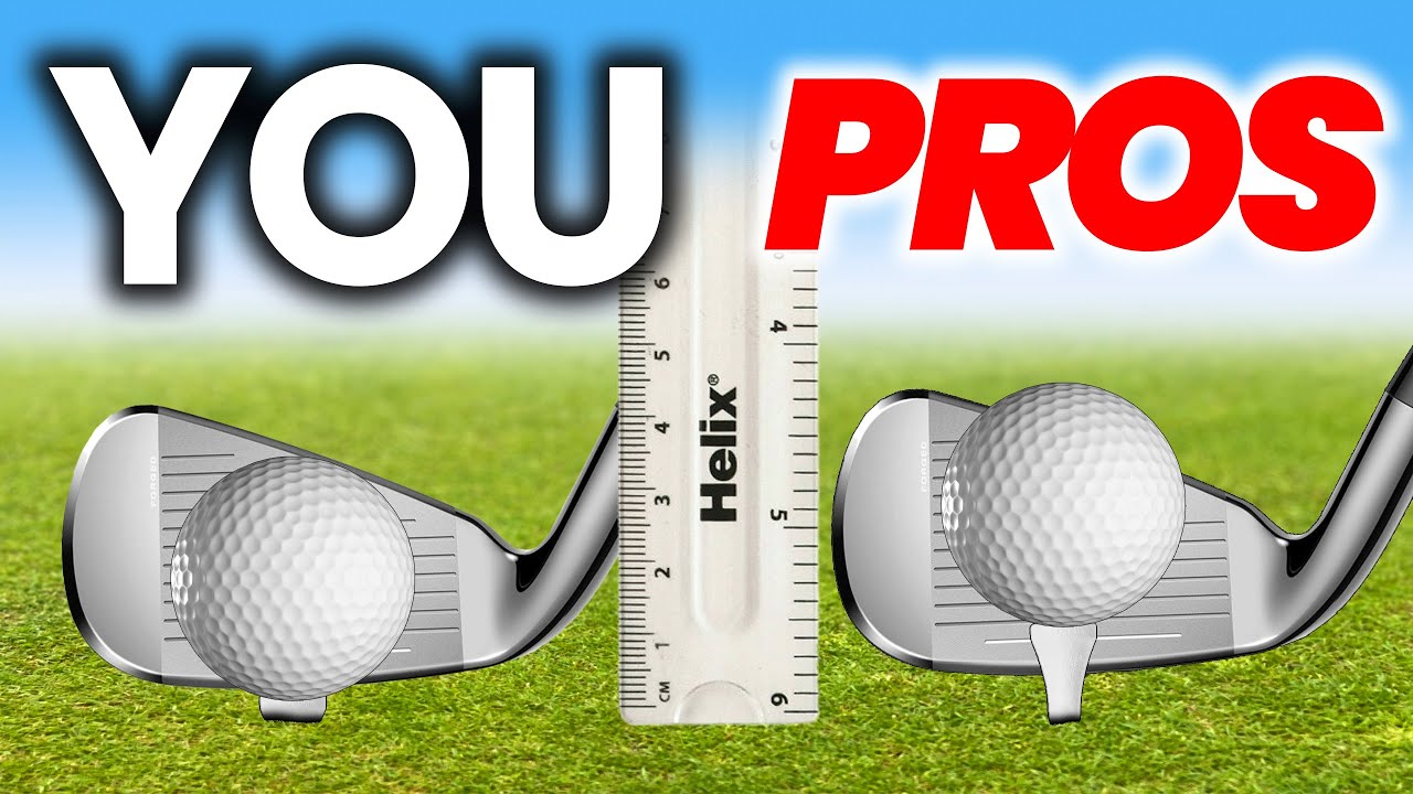 GOLF PROs TEE UP IRON SHOTS HIGHER THAN AMATEURS - WHY? 🤷‍♂️
