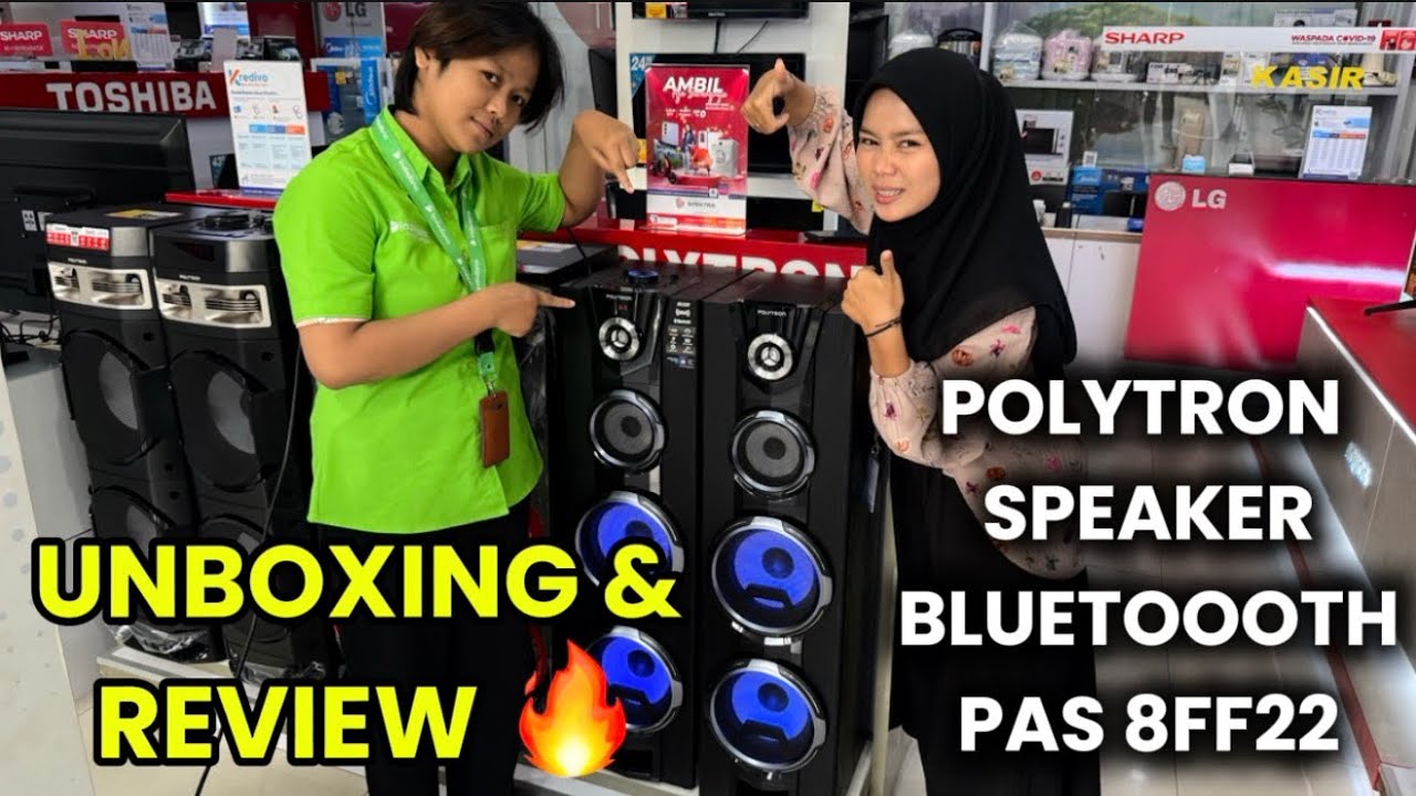 BASS GEDE, SUARA JERNIH! Review Polytron Bluetooth Speaker PAS 8FF22 Karaoke 8 INCH 🔥✨🪩