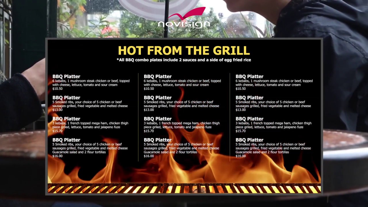 Digital Menu Boards with Animation!