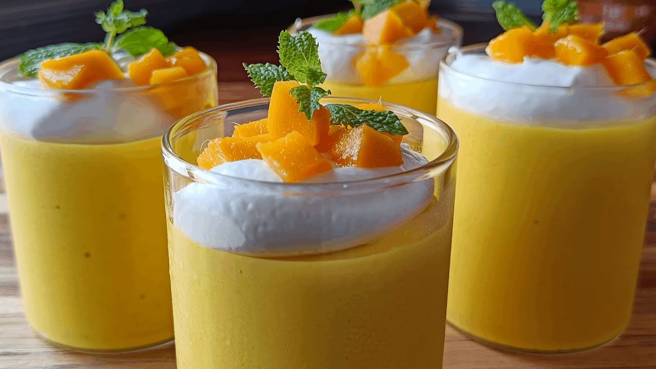 Mango Mousse Recipe With Only 3 Ingredients | Easy Mango Dessert | Sumi's Cooking Corner