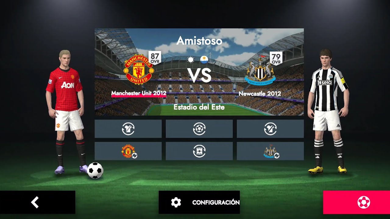 MANCHESTER UNITED 2012 VS NEWCASTLE 2012 PARTIDO FL26 