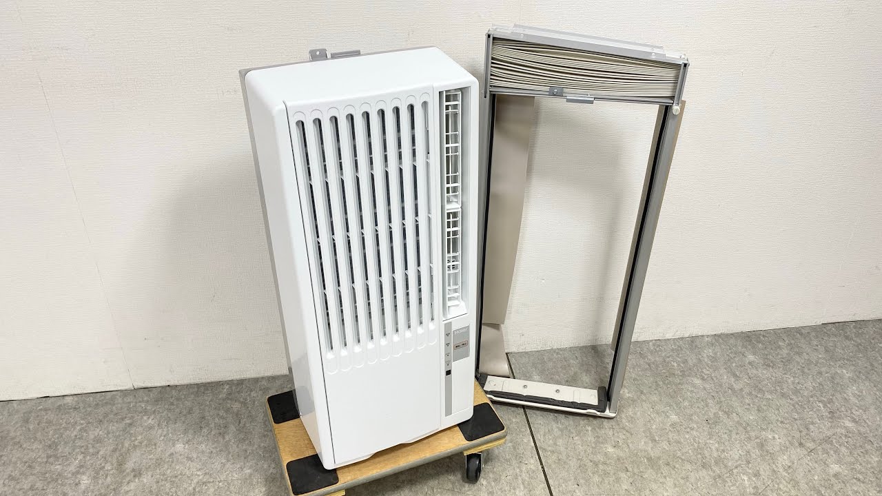 ● Haier ハイアール ルームエアコン ウインド形冷房専用 JA-16W 2022年製 ウインドエアコン リモコン 窓枠付き 動作確認済み ●26020502K