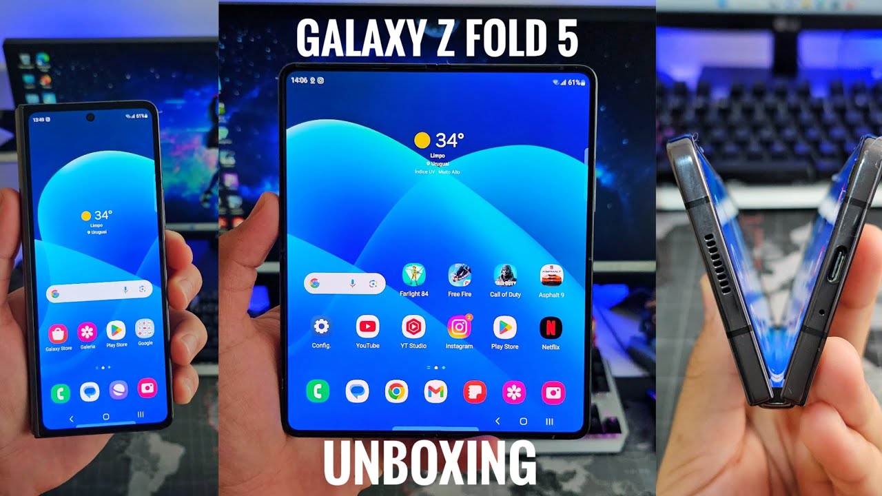GALAXY Z FOLD 5 UNBOXING! O CELULAR QUE VIRA TABLET