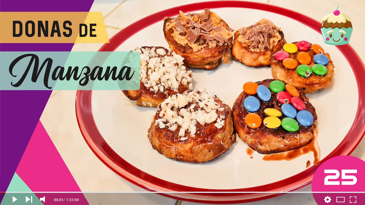 DONAS DE MANZANA receta para niños