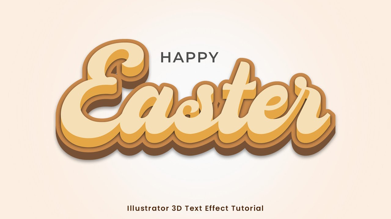 Modern Style 3D Text Effect in Illustrator 2023 / Malayalam Tutorial
