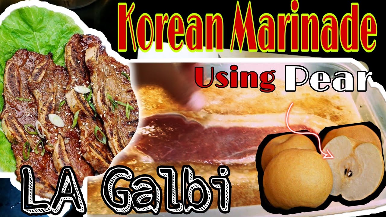 Korean Marinade using Pear | LA Galbi | Best for Grilled Meat | Samgyeupsal